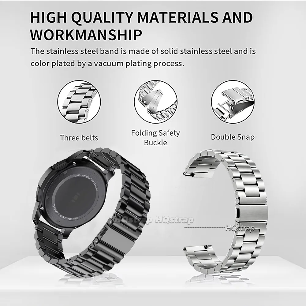 Universal Titanium Metal Watch Band with Quick Release Feature