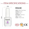 Rosalind 15ML Gel Nail Polish Set 6Pcs/set Cured With UV Lamp Base Top Matt Coat Set For Nail Art Design 4