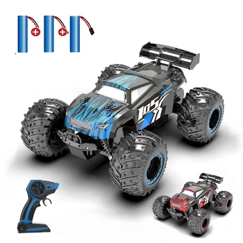 JJRC Q105 Auto Telecomandata 1:18, 25KM/h con Luci LED, 2.4G, Auto RC Fuoristrada ad Alta Velocità con Motore Brushless, Giocattoli per Bambini