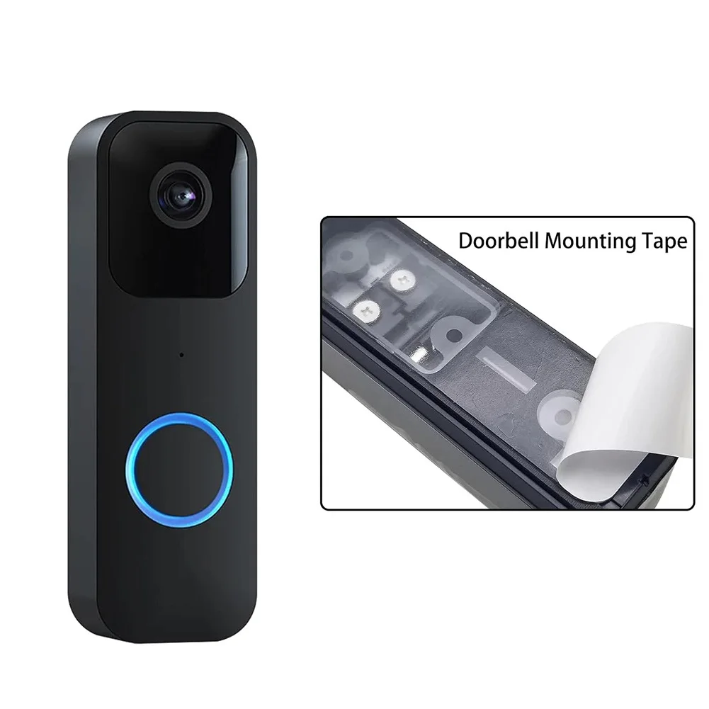6 Pcs No Drill Doorbell Mount Double Sided Tape For Blink Battery Video Doorbell Strong Adhesion Door Bell Sticky Tape