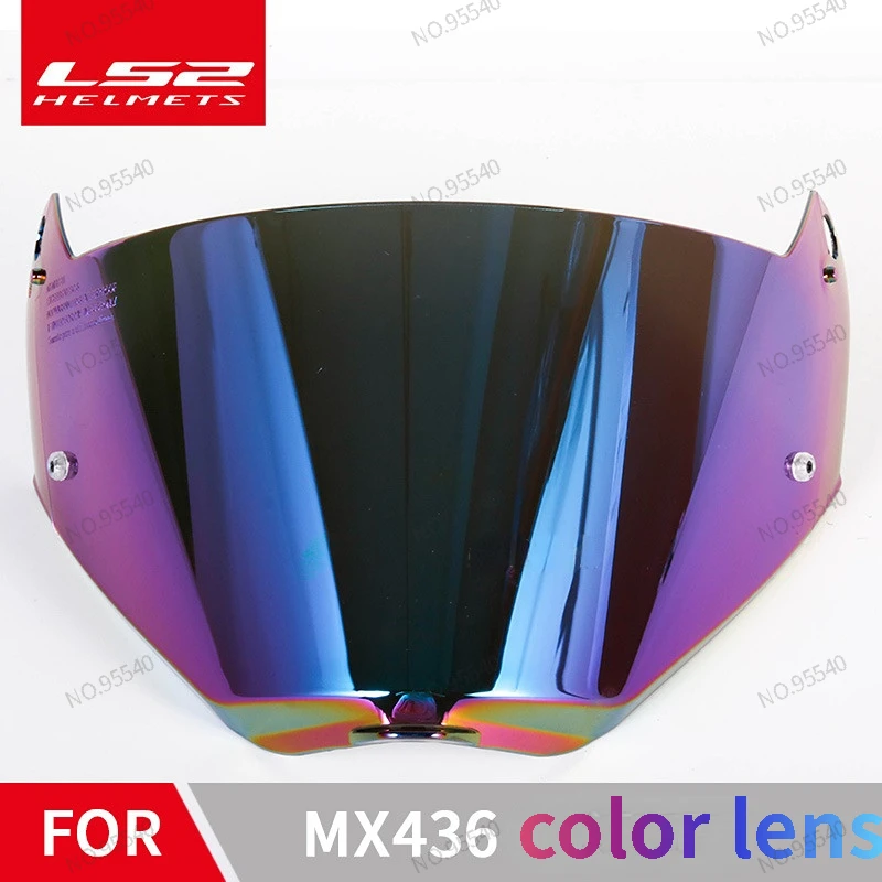 

LS2 helmet lens transparent MX433 MX 436 multi-color optional light tea silver plated color lens helmet motorcycle visor