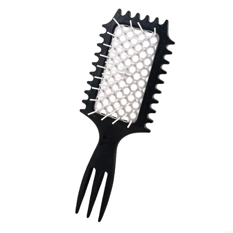 831E Stylish Hair Com Comb Friseur Combs Hohlaushaare für Frauen und Männer – Detail 9