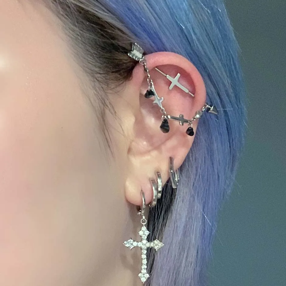 Set 7 Piercing Per Orecchio E Corpo Set Da 7 Piercing Per - Foto 8