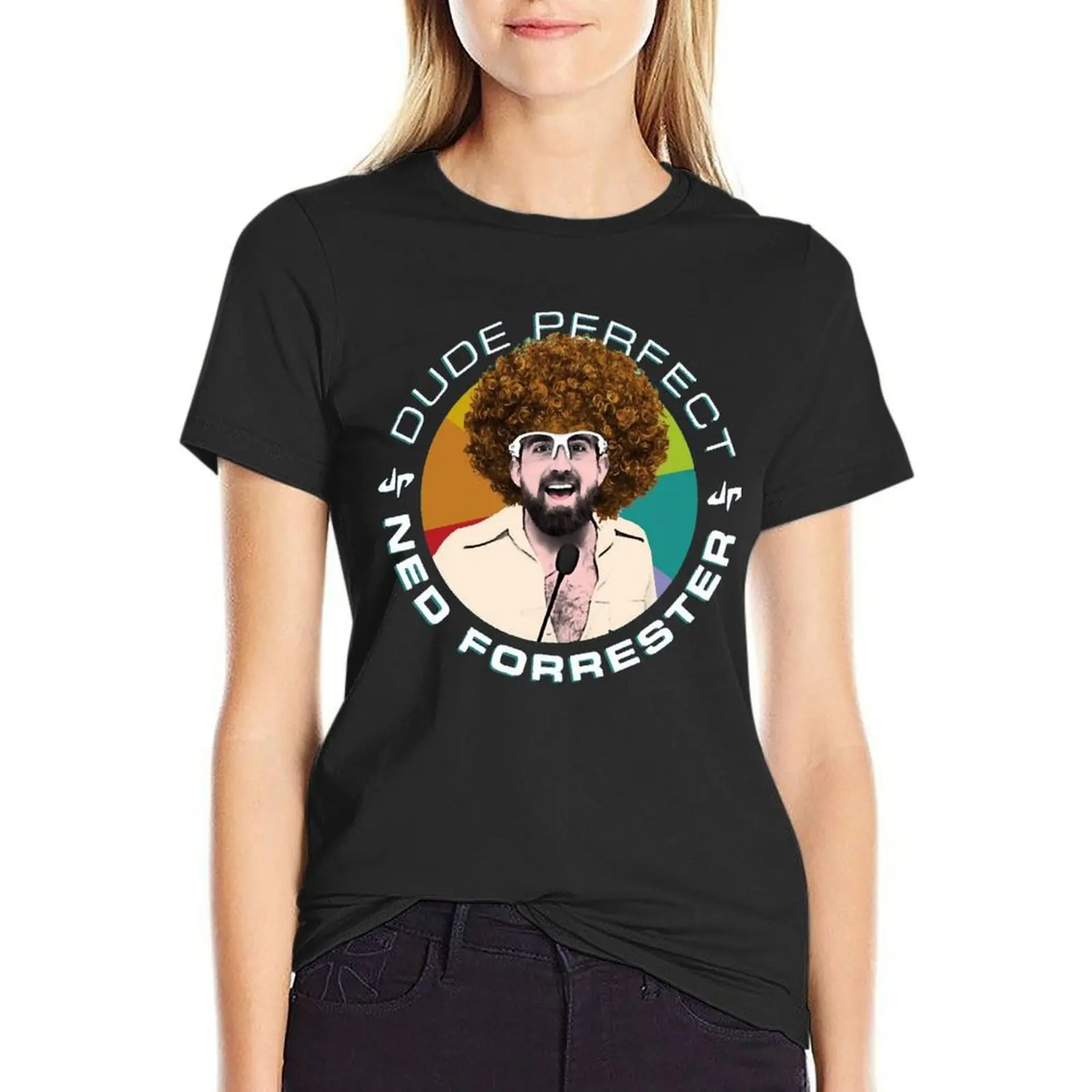 

dude forrester For Fans T-shirt Short sleeve tee animal print shirt for girls summer clothes T-shirts for Women