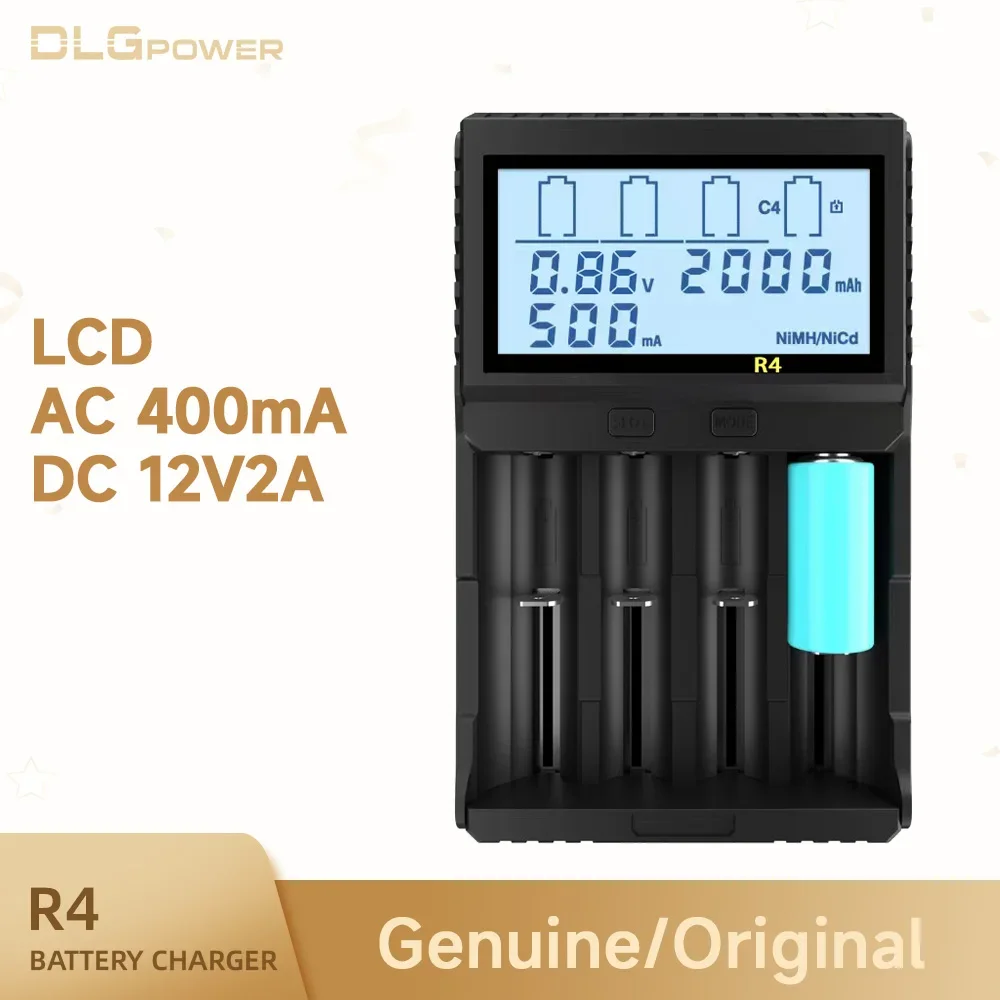 

DLGPOWER Smart Battery Charger Fast Charging for NiMH NiCd AA AAA 18650 21700 18490 20700 26650 14500 18500 Batteries Universal