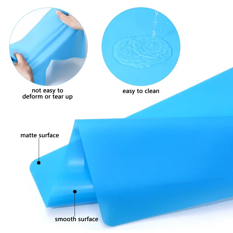 Versatile Resin Mixing Set: Non-Stick Silicone Mat, Measuring Cups, Stirring Rods, and Spoons