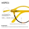 Meeshow Brand Reading Glasses Retro Transparent Fashion blue light blocking glasses Europe Style Men Women presbyopia Anti 1816 2