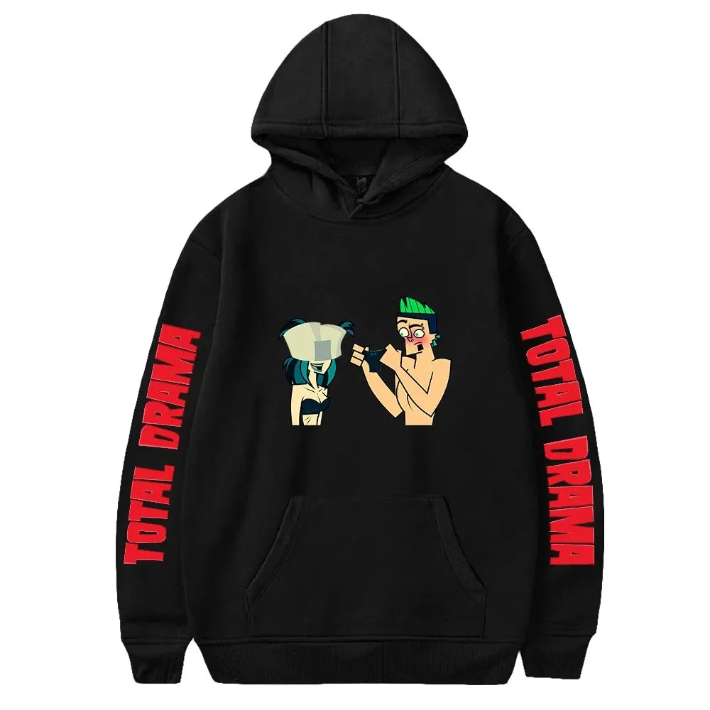 

Hoodie de manga comprida para homens e mulheres Drama Total Cartoon, agasalho, streetwear Harajuku, roupas engraçadas da moda,