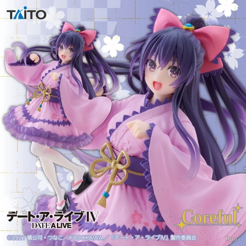 

TAiTO Coreful Original 18Cm Yatogami Tohka Action Figure DATE A LIVE Anime Figure Toys For Kids Gift Collectible Model Ornaments