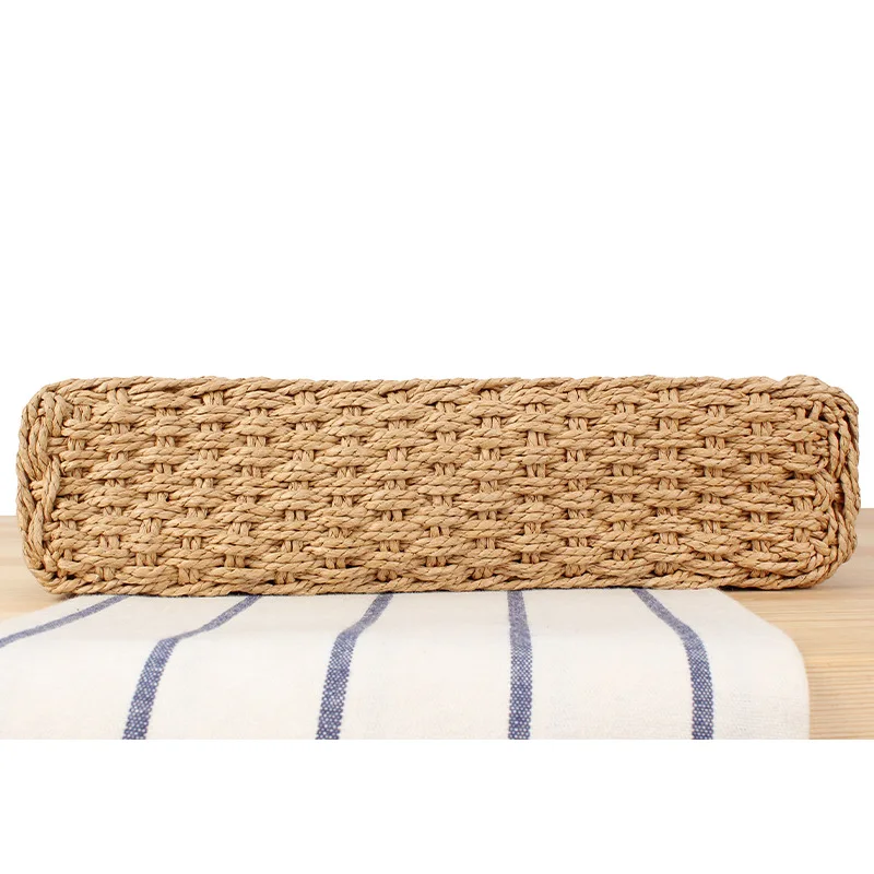 The new high-quality texture large-capacity beach bag in summer is a simple and versatile woven shoulder bag