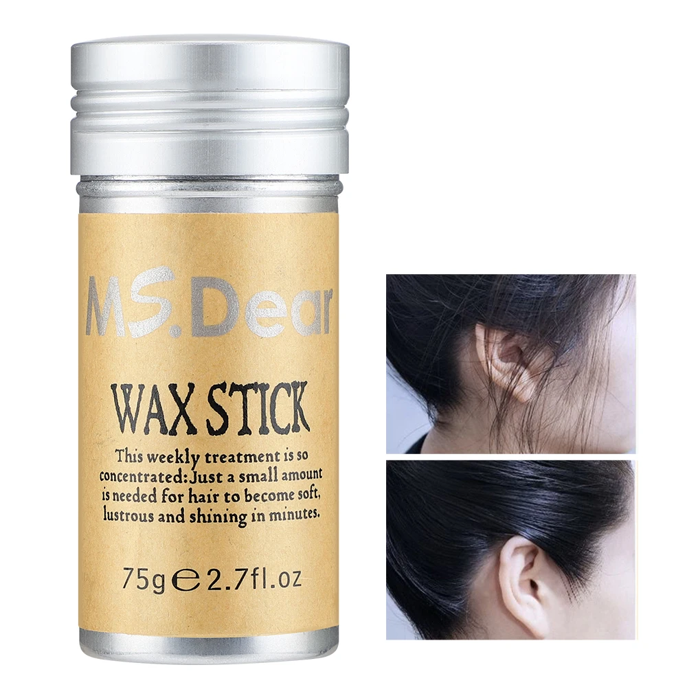 

Professional 75g Broken Hair Artifact Hair Wax Stick Gel Cream Styling Hair Frizz Fixed Fluffy Children Men And Women Styling