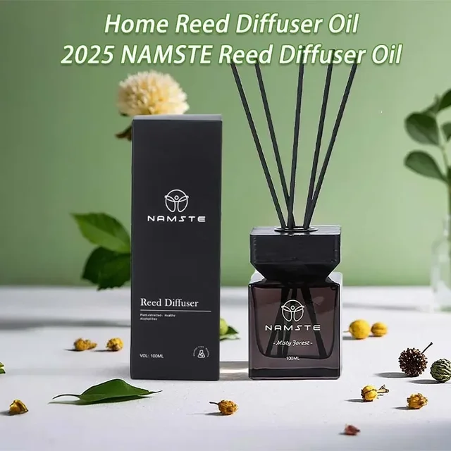 NAMSTE 100ML Fireless Reed Diffuser Oil Fragrance Replacement Stick Aroma Oil Reed Diffuser Set Scent Air Purifier For Home 1