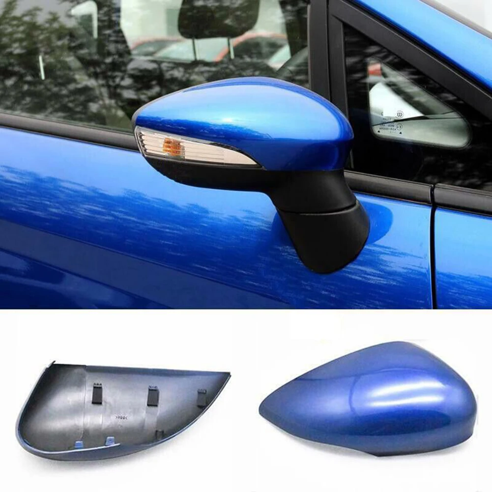 

Mirror Cap Wing Mirror Cover Right Side Vehicle 25*11cm Dark Blue Parts Plastic Durable For Ford Fiesta MK7 08-17