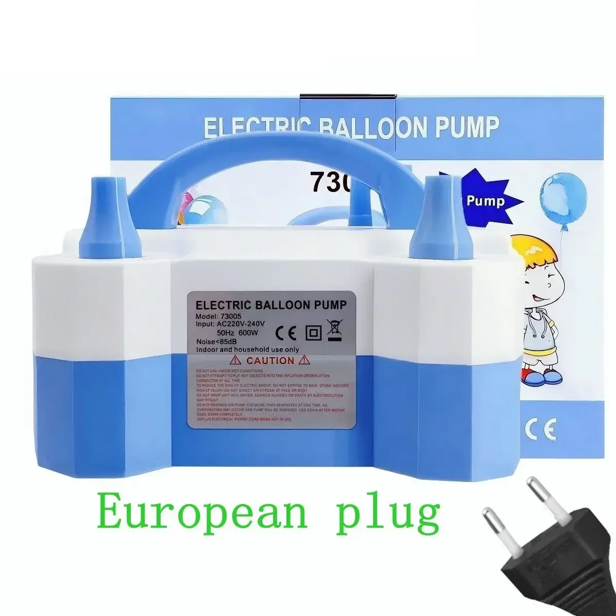 Party Air Pump Double-hole Electric Air Pump Balloon Electric Inflator Birthday Bachelor Party Balloon Accessories