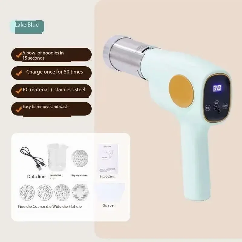 Handheld Home Noodle Maker 1PC Intelligent Automatic Noodle Dispenser Multifunctional Wireless Press Machine
