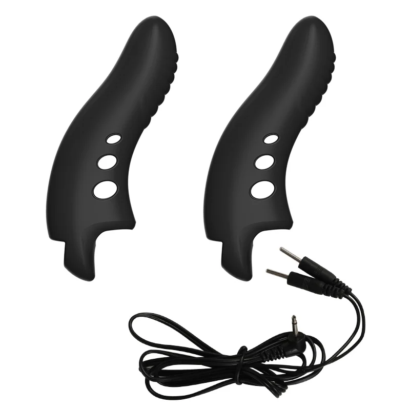 Sex Toys Electric Shock Finger Sleeve G Spot Massage Clit Stimulate Female Masturbator For Couples Lesbian Orgasm Adult Products