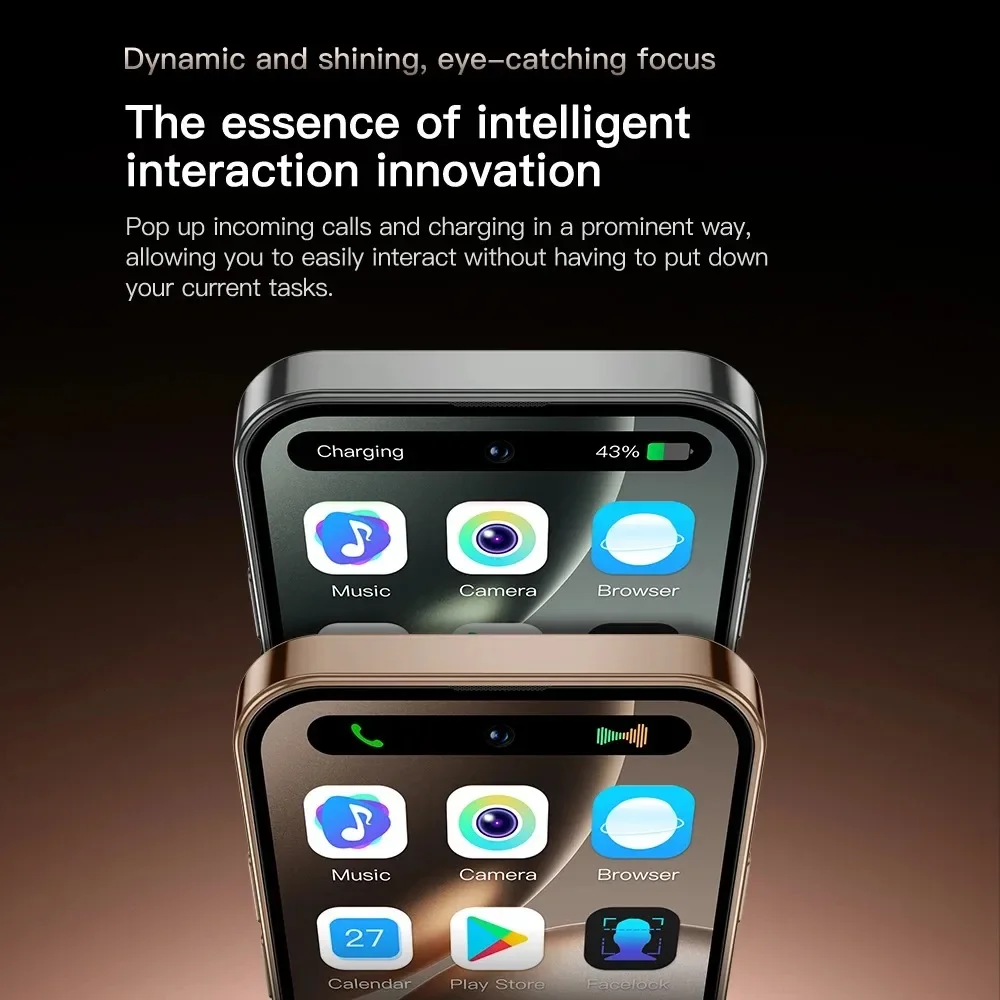 ONEMYTH M16 Pro 4.0" Mini Smartphone Dynamic Shining 2GB RAM 16GB ROM Android10.0 Face Recognition Unlock 2000mAh 3G Phone