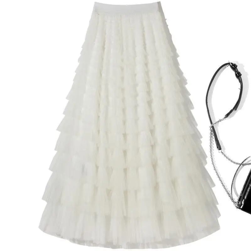 White mesh cake skirt (high quality version)