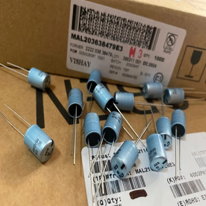 

5 шт., конденсатор MAL203658478E3 4,7 UF 63V VISHAY Audio Blue 63V 4,7 UF 036