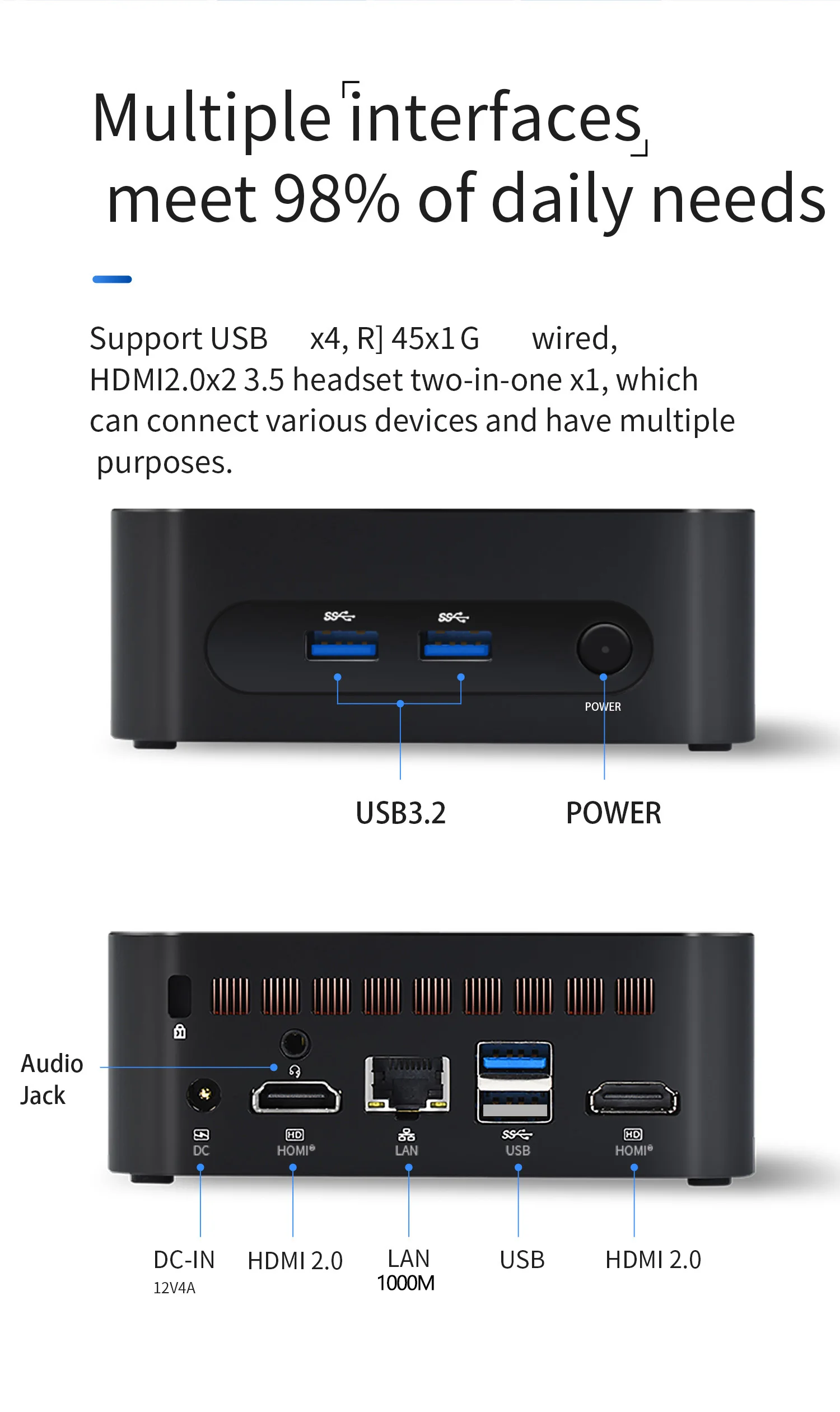 SZBOX ZX03 PRO Intel twin Lake N150 Mini PC Windows 11 DDR4 8GB 256GB 16GB 512GB WiFi5 BT4.2 Desktop PC Gamer 6