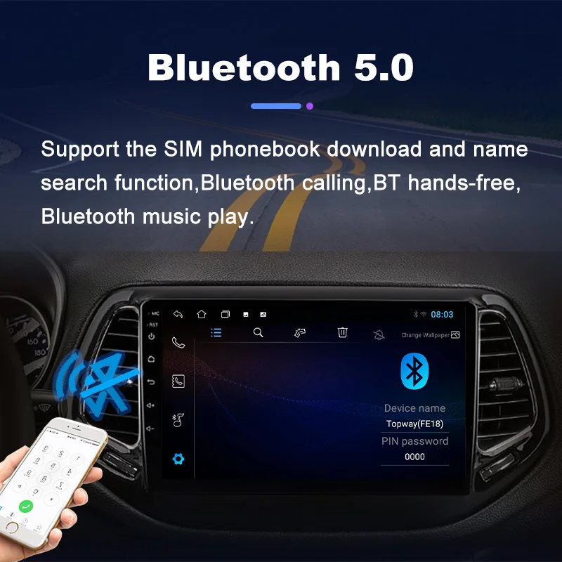 Autorradio TS7-10- Android Auto - Mirrorlink - Carplay