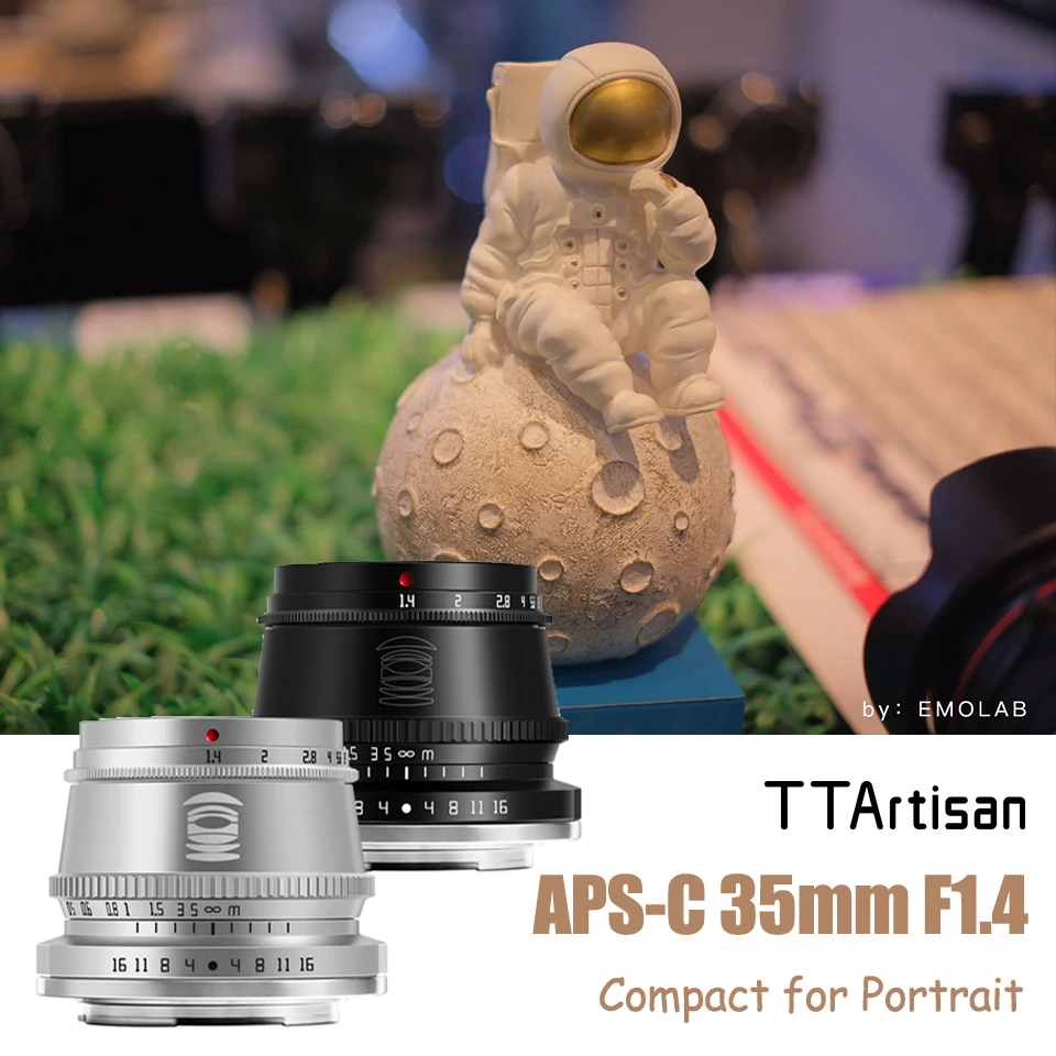 TTArtisan APS-C 35mm F1.4 대구경 휴대용 카메라 렌즈 ( E A7RIII, 니콘 ZFC, 후지필름 마운트용, 스튜디오 촬영)