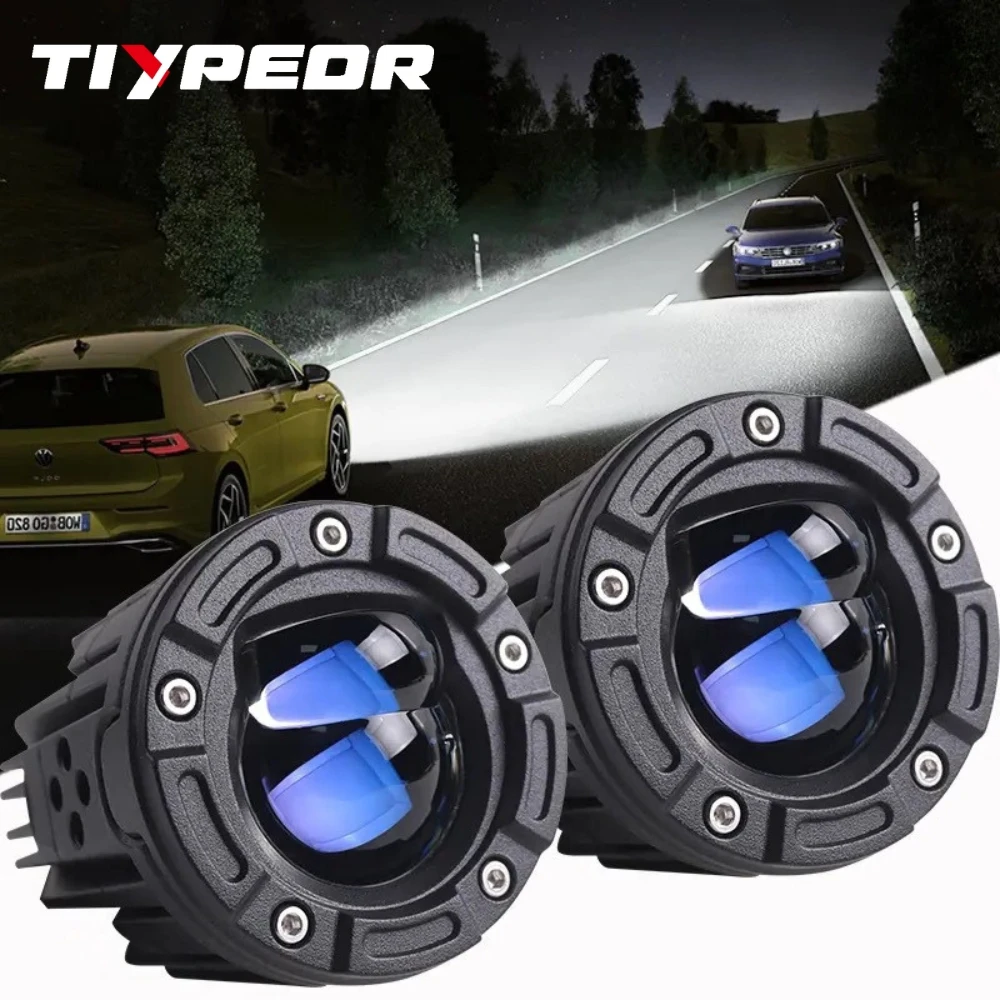 TIYPEOR Motorcycle Tangent Light Super Bright Spotlight Aluminum ...