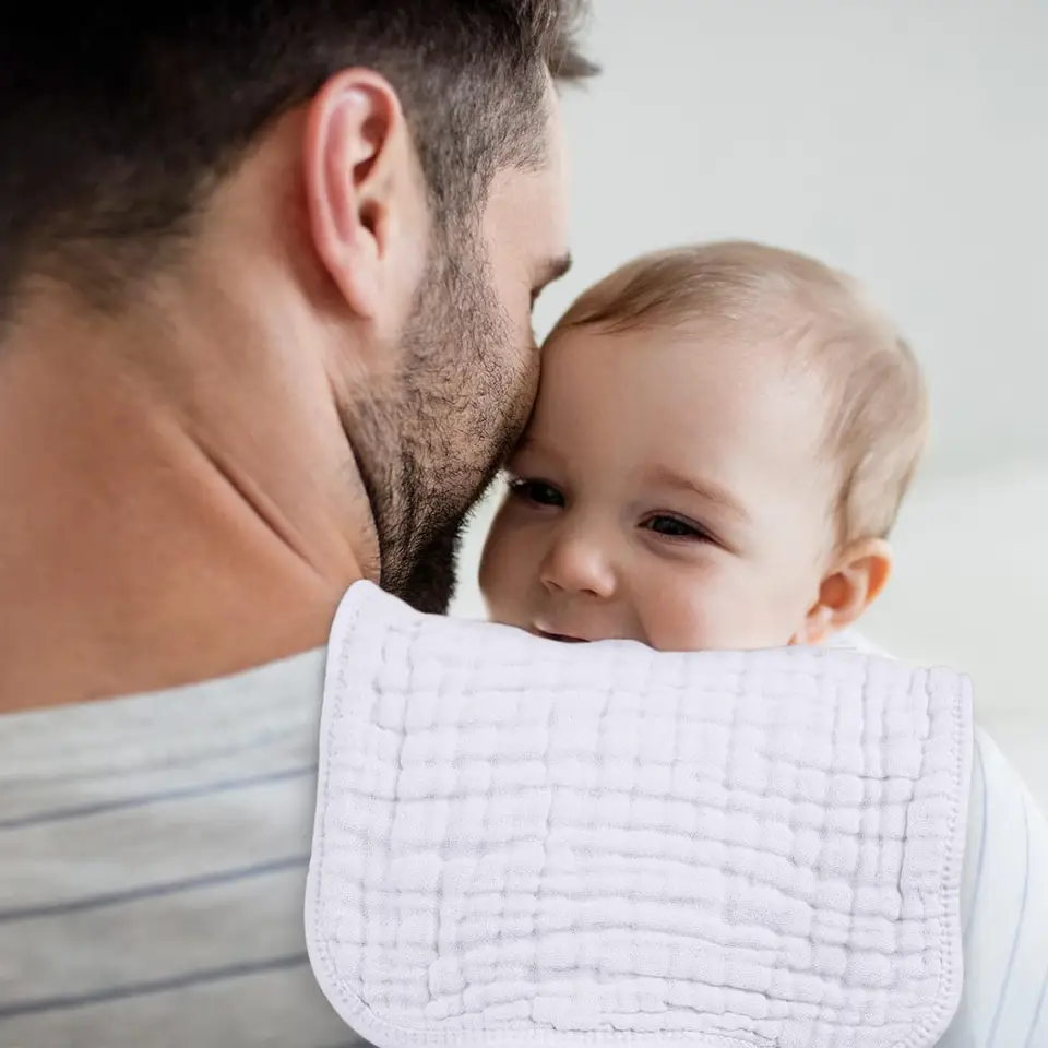 Bearmoss Panni Quadrati In Mussola 100% Cotone Per Ruttino Neonato 50 X - Foto 6