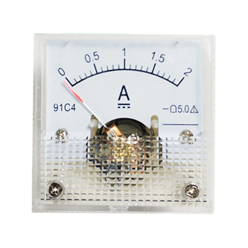 91C4-A-mA DC Pointer type Ammeter 1A 2A 3A 5A 10A 15A 30A 50A 75A 100A 150A 200A 300A 400A 500A Analog Mechanics Plate table