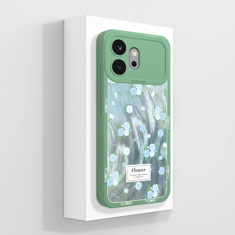 Candy Painted Soft Liquid Silicone Lightweight Phone Case with Lens Protection