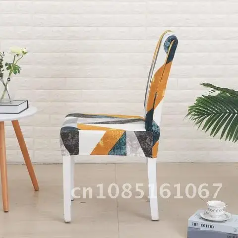 

Chair Covers Elastic Stretch Spandex Geometry Dining Chair Cover Office Chair Case Anti-dirty Removable