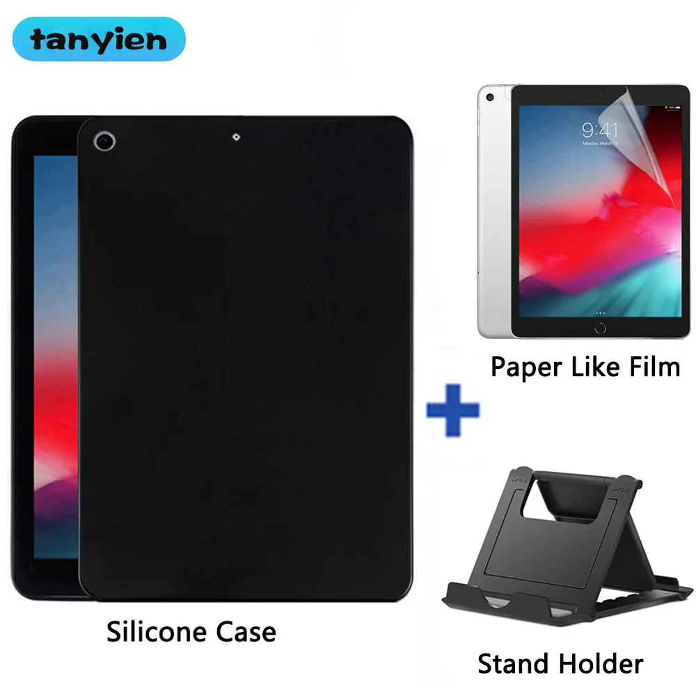 

Tablet Case For Apple iPad Mini 5 7.9 2019 5th Generation A2124 A2125 A2126 A2133 Soft Silicone Black Shell Flexible Back Cover