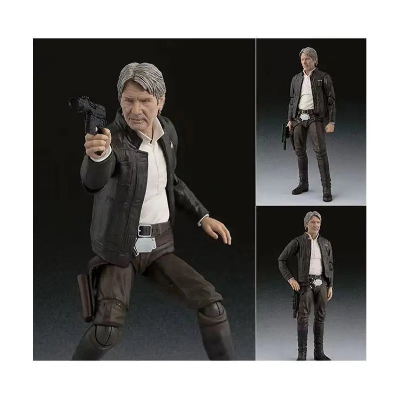 

Original Bandai S.H.Figuarts Han Solo STAR WARS The Force Awakens In Stock Anime Action Collection Figures Model Toys