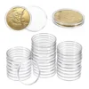 20PCS Transparent 50mm Coin Cases Plastic Coin Capsules Storage Box, 50mm Diameter Coins Organizer Collection Supplies 3