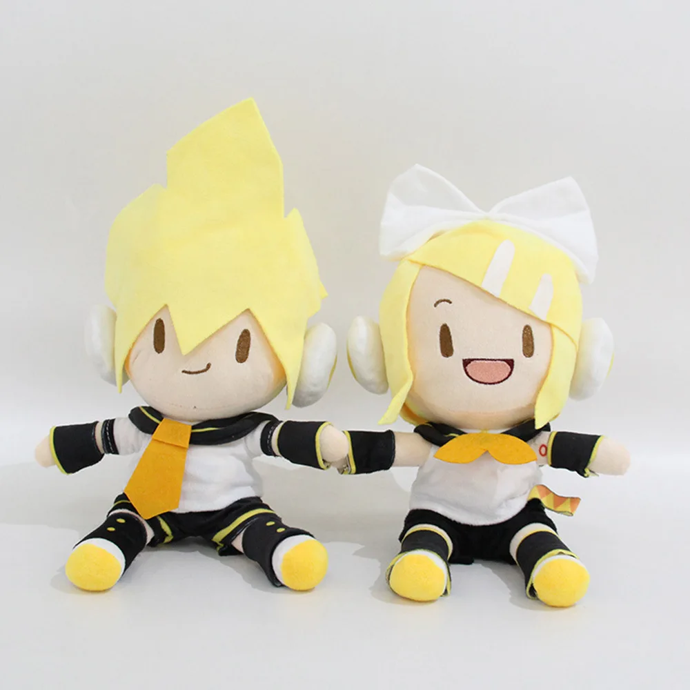 25 см аниме мультфильм Хатсуне Мику плюшевые игрушки Kawaii Vocaloid Kagamine Len Kagamine Rin плюшевые игрушки Детский подарок на день рождения