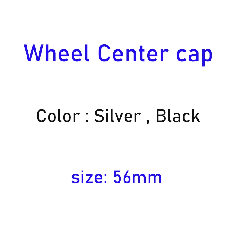 

100pcs Black Silver 56mm Car Replace Wheel Center Hup Cap For M3 Ms Demio Logo Trie Rim Cover Badge Accessories