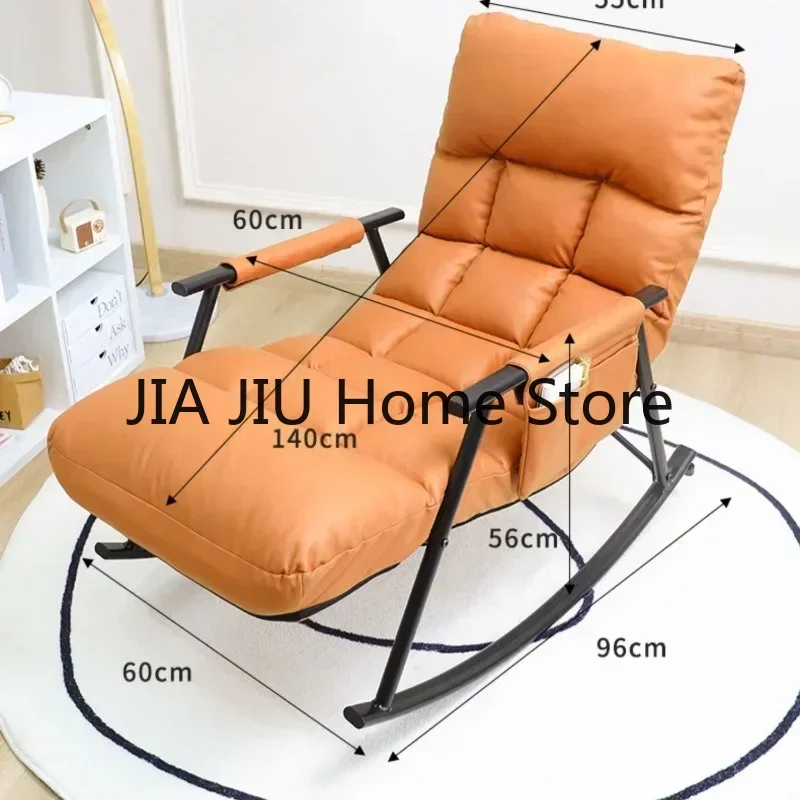 Lazy Sofa Chaise Lounge Rocking Recliner Balcony Home Chaise Lounge Relaxation Luxury Fauteuil Salon Terrace Furniture QF50TY