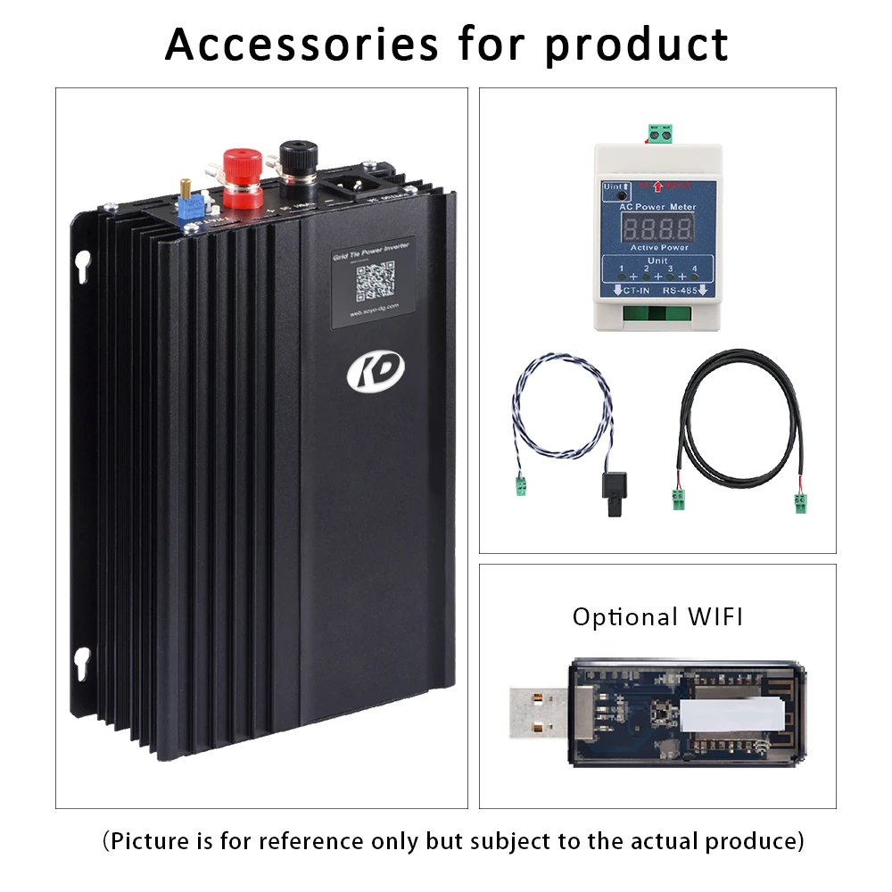 Inverter Solare Con Collegamento Alla Rete Da 1000W Con Sensore Limitatore Di Corrente 24/36/48/60/72/96Vdc 120/230Vac Schermo Lcd A Onda Sinusoidale 