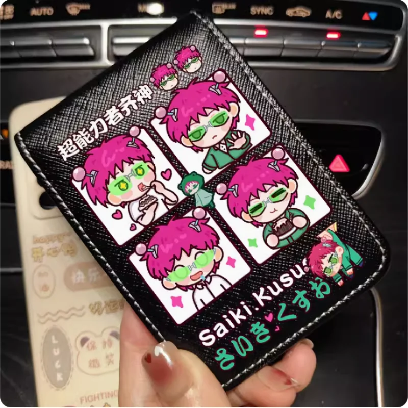 Anime Saiki Kusuo Cartoon Fashion Wallets PU Purse Card Holder Money Bag Gift B1022 Cosplay