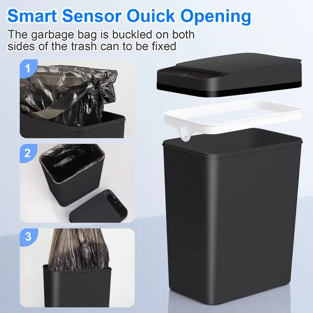Touchless Bathroom Trash Can - Image 4