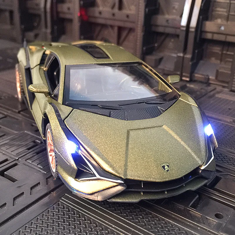1:32 Lamborghinis Sian Fkp37 Car Alloy Sports Car Model Diecast Sound Super Racing Lifting Tail Hot Car Wheel Per I Regali Dei Bambini