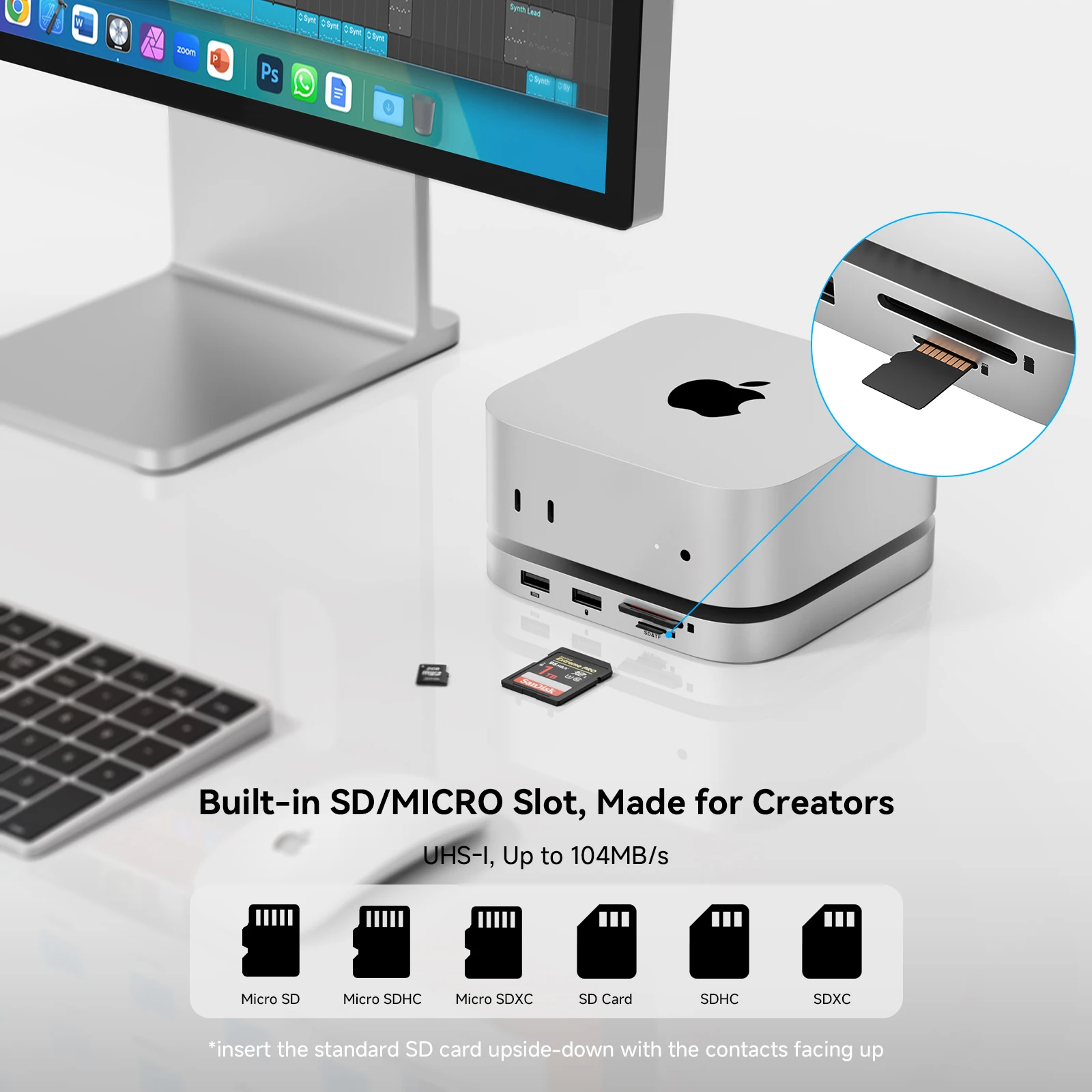 Minisopuru iExpandMate Mac Mini M4/M4用 Minisopuru iExpandMate™ Mac Mini Hub & Stand with SSD