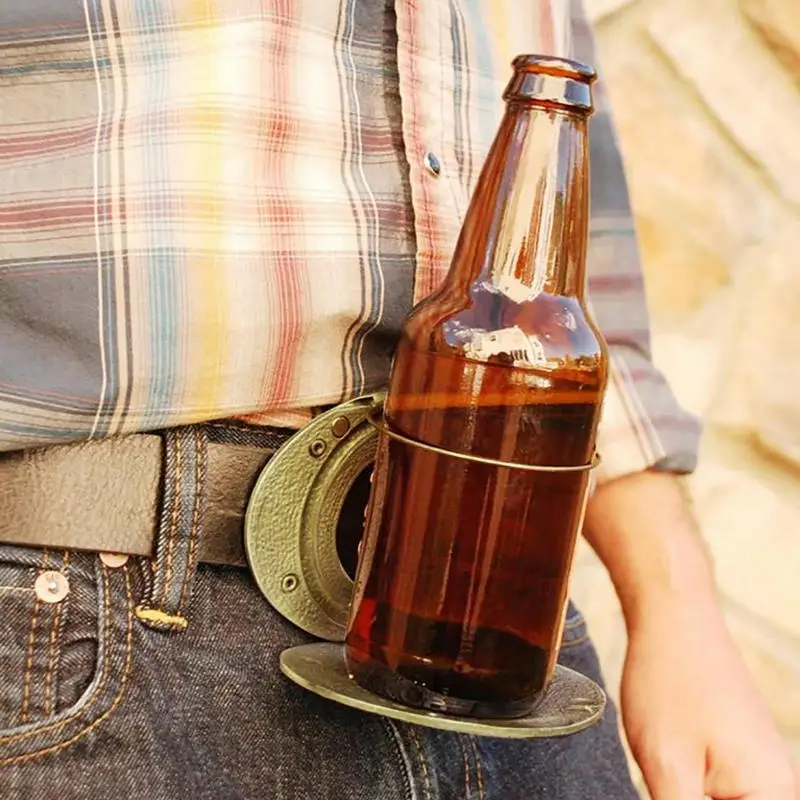 Beer Holder Belt Buckle Durable Beer Bottle Buckle Drink Holder Beer Holder Belt For Party Holds Your Drink Bottle