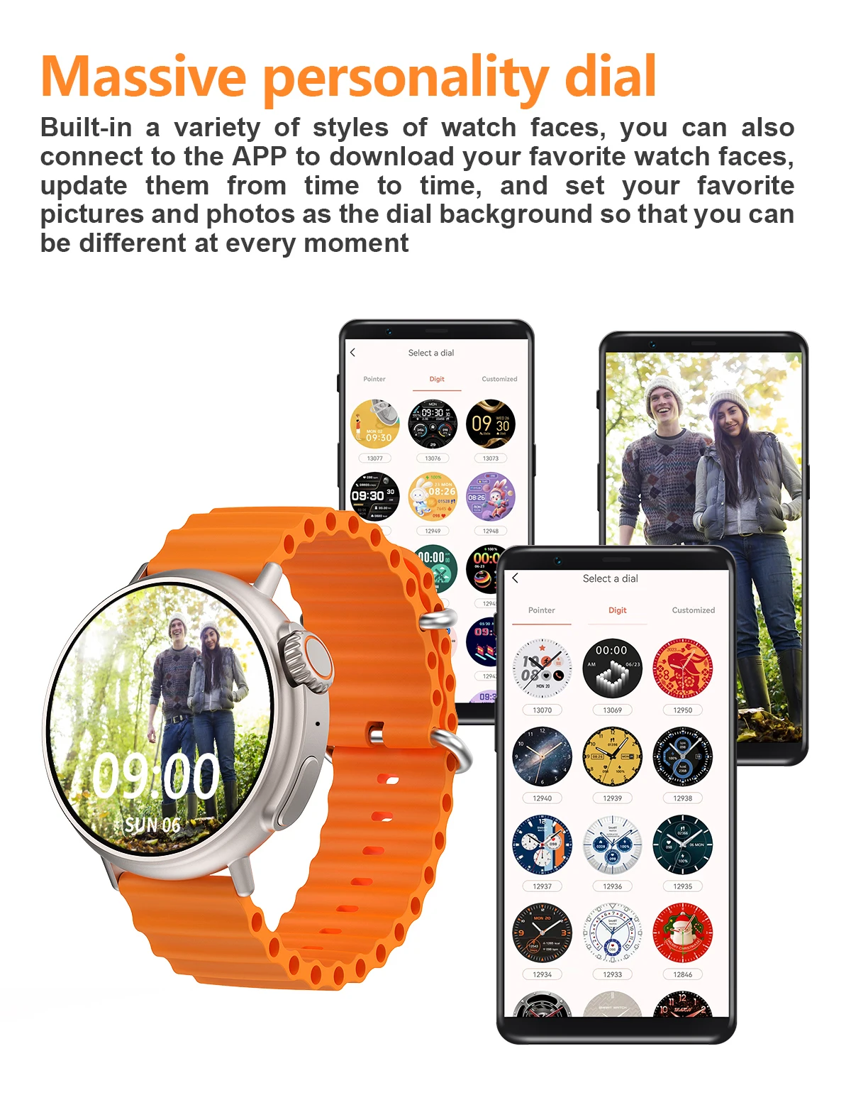 Title 16, Smartwatch con schermo AMOLED da 1.6 pollici a ...