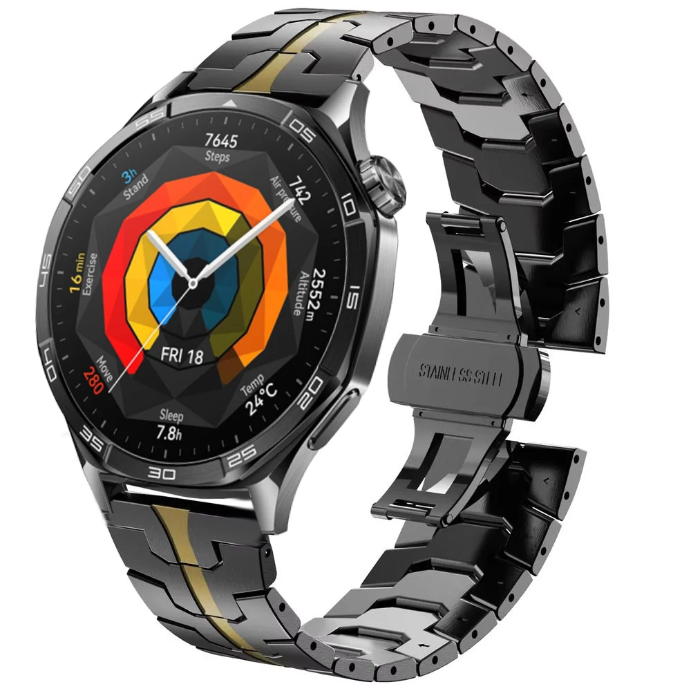 Luxurious Stainless Steel Watch Strap - Premium Metal Band Bracelet
