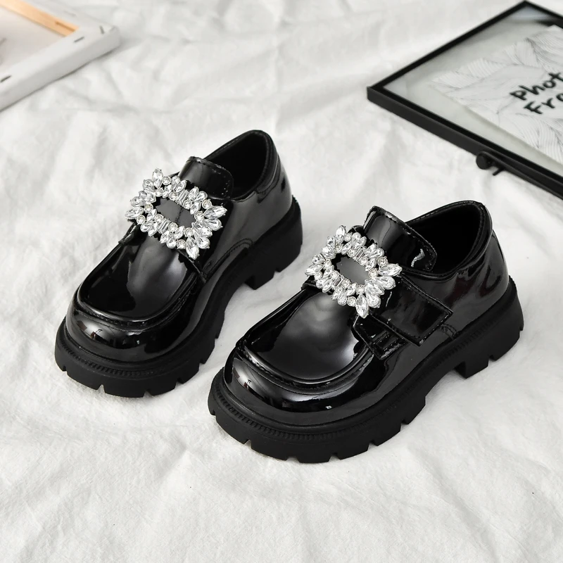 Girls Glitter Dress Shoes Non Slip Autumn Flats