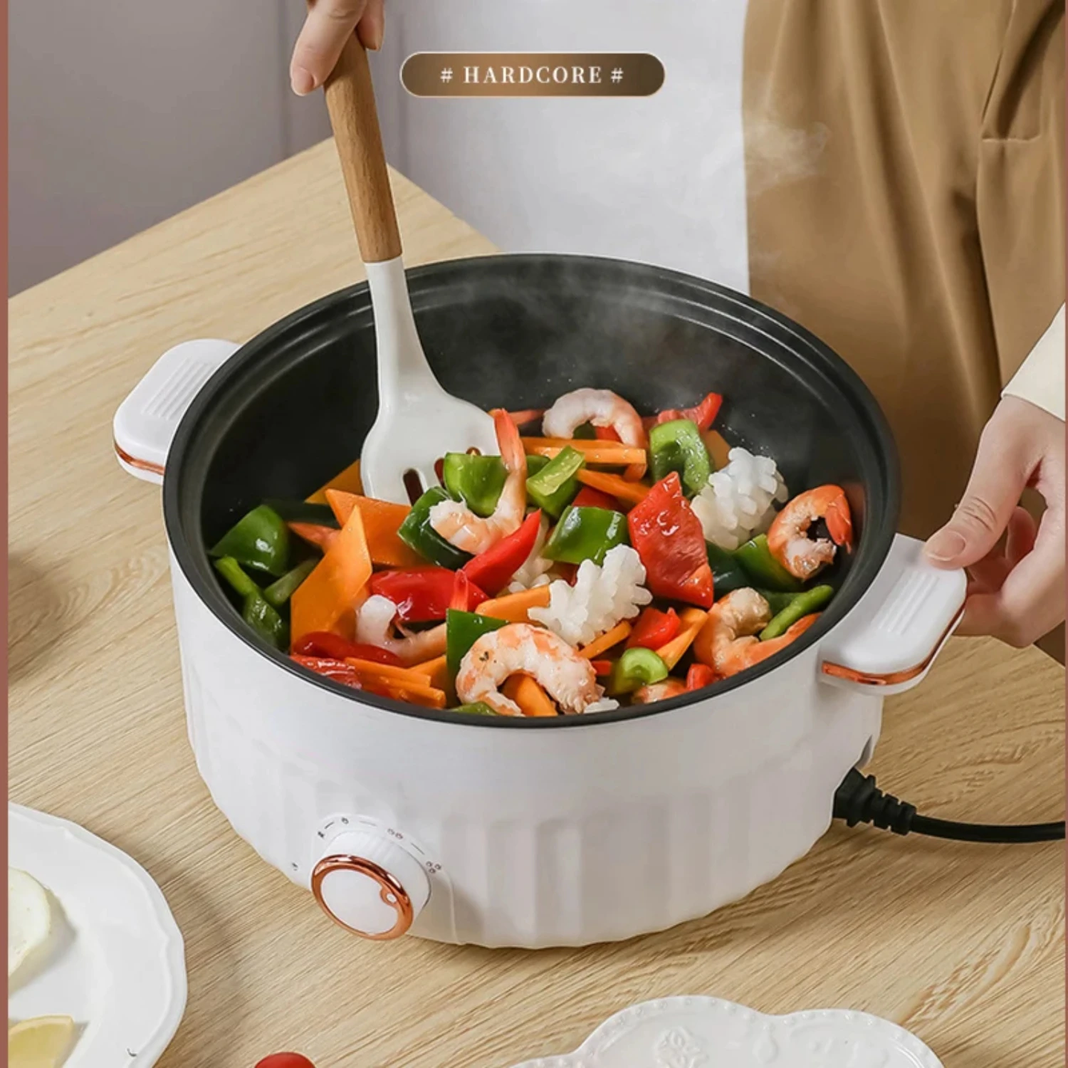 NEW Versatile, efficient, and convenient double layer multi cooker with EU plug-the perfect kitchen appliance for homes an