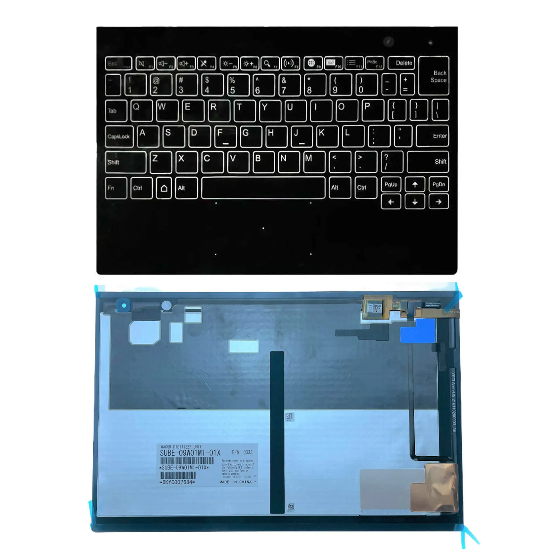 Tastiera Retroilluminata Per Laptop Nuova/Orig Us Per Lenovo 10.1 "Yoga Book Yogabook Touch Keyboard Yb1-X90L Yb1-X90F X90 Sostituzione