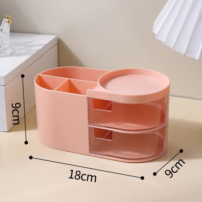 Ins Cute Kawaii Pen Holder Organizer Kids Girl Student Office Desktop Fashion Large Capacity Stationery Storage Box Organizer