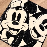 Disney Mickey Mouse Cushion Anime Bathroom Non-slip Mat Kawaii Faux Cashmere Absorbent Carpets Living Room Bathroom Mat Carpet 2